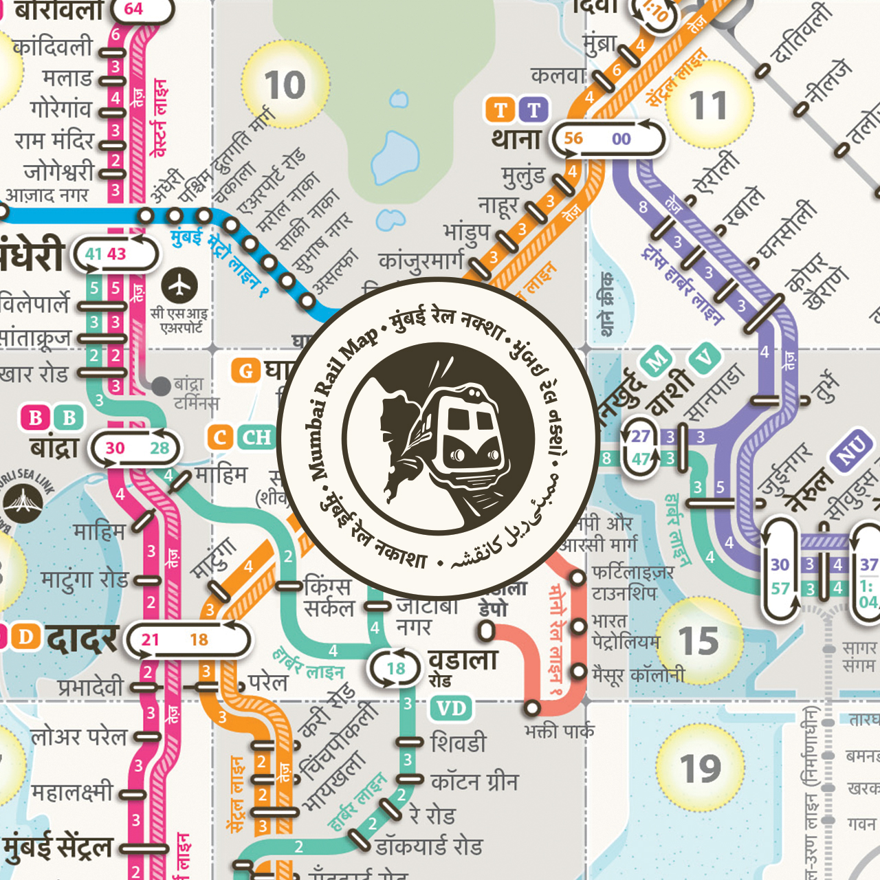 Bombay Train Map