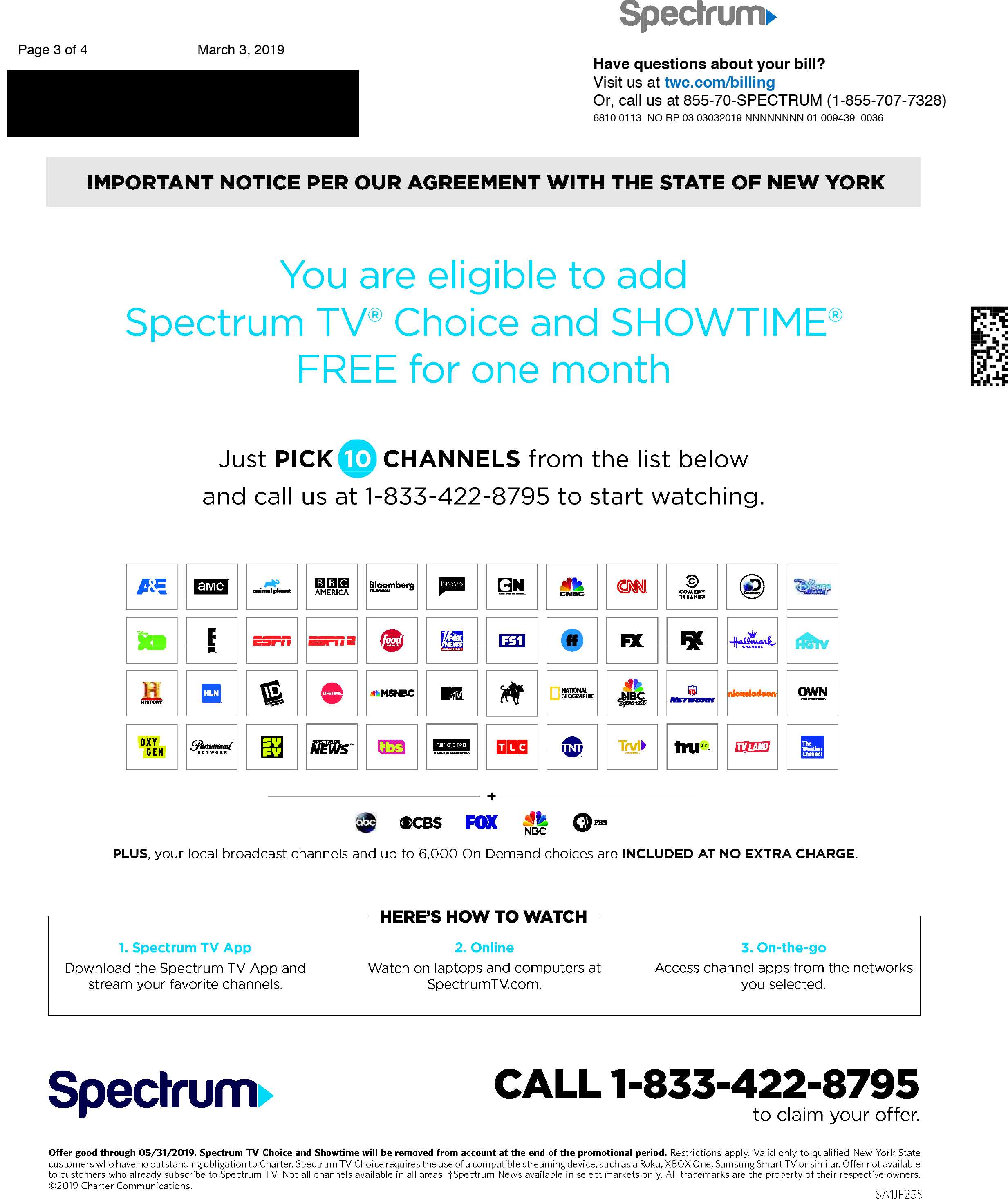 Spectrum Tv Lineup Printable