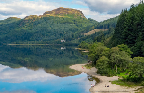 loch lubnaig sunny day