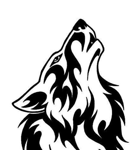 Tribal wolf Logos