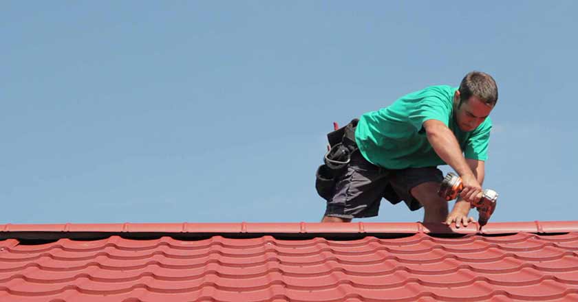 metal roof installation