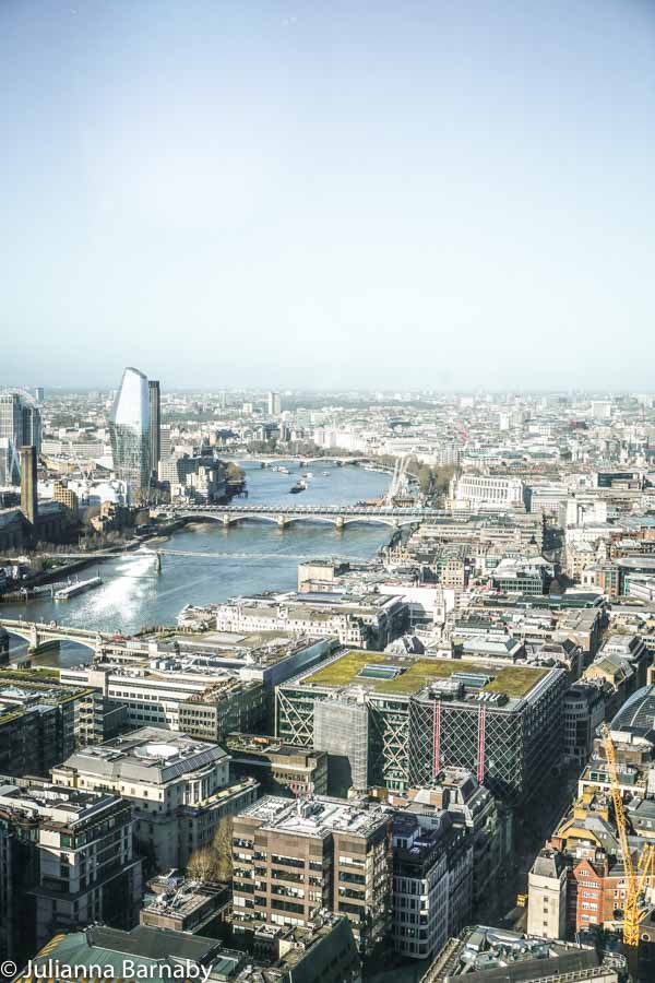 View along the Thames