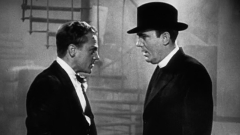 James Cagney and Humphrey Bogart talking