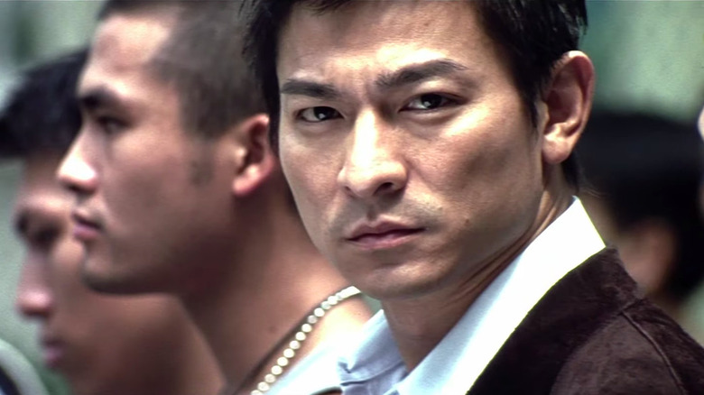 Andy Lau gazing at camera