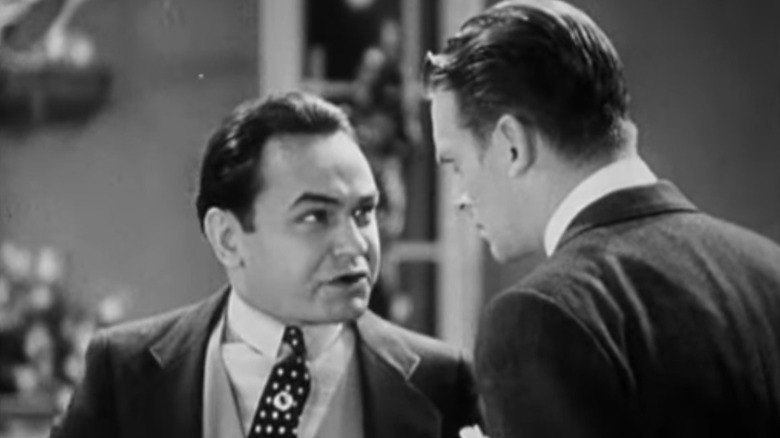 Edward G. Robinson in a heated debate