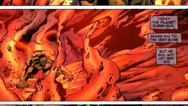 Hulk saving Sakaar in 2007's Incredible Hulk #102