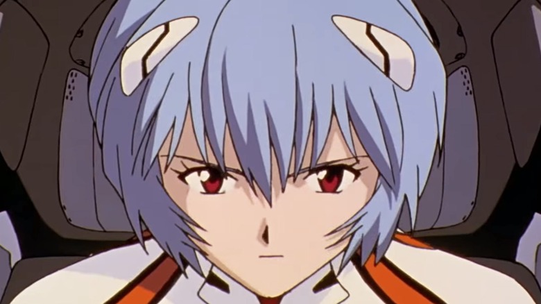 Rei Ayanami piloting Eva