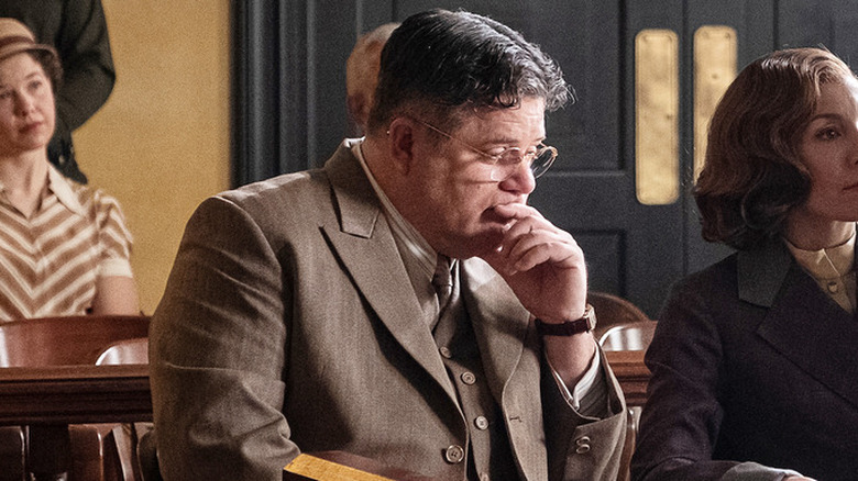 Sean Astin thinking in courtroom