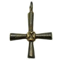 Byzantine Empire 7th-11th century, bronze cross pendant.