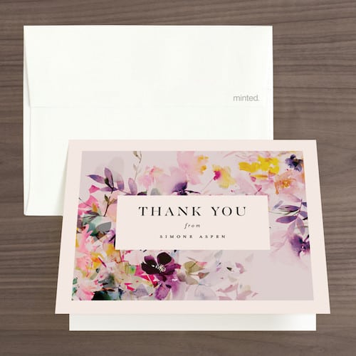 Artiste Bridal Shower Thank You Cards