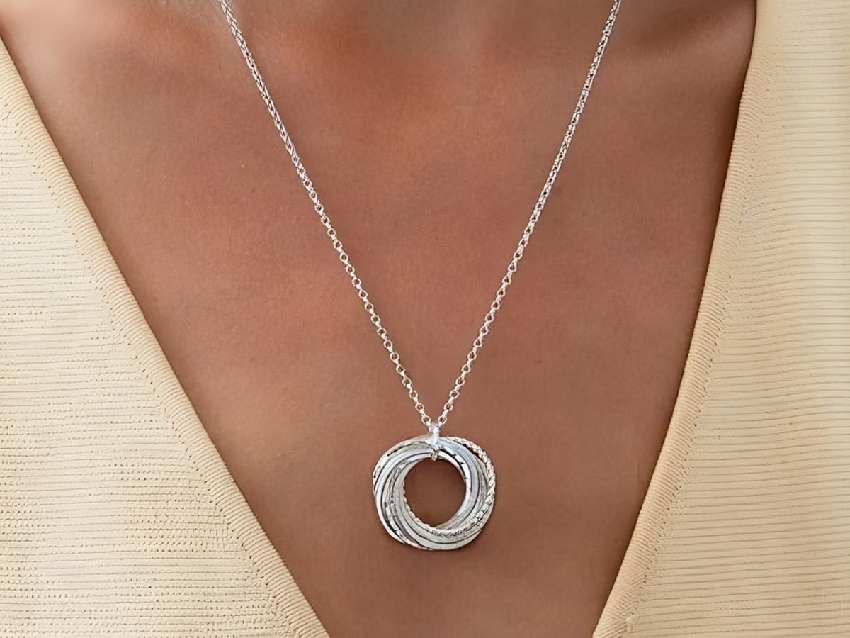 6 Rings for 6 Decades Necklace