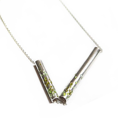 Confetti tube necklace