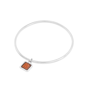 Tangerine Square Framed Bangle