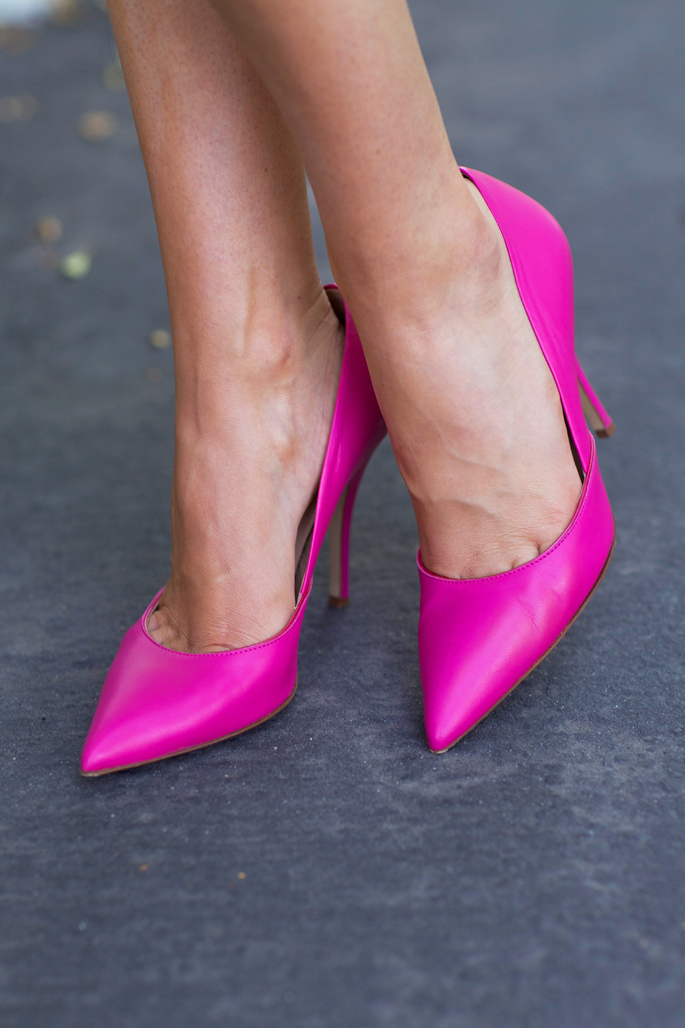 Hot pink heels