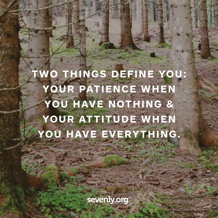 Two things define you