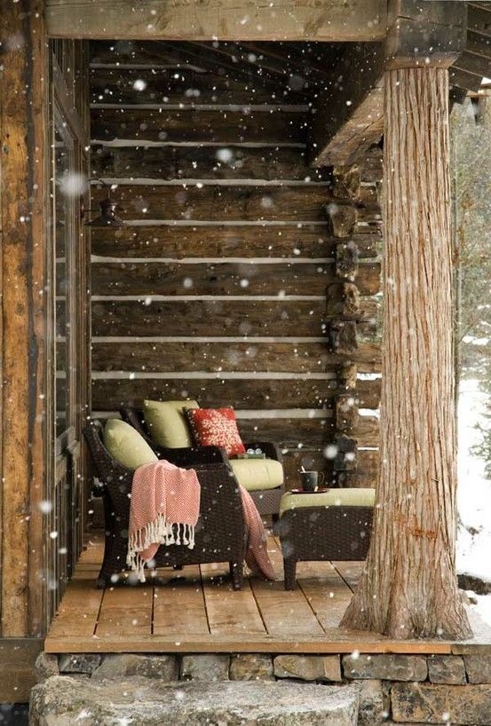 Porch snow