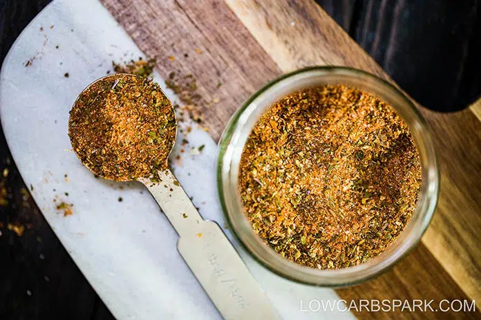 An easy Chicken Seasoning Spice Blend that I use for all my delicious chicken recIt's. It's the perfect combo of spices and herbs to add flavor to a whole chicken, chicken breast, or chicken thighs.