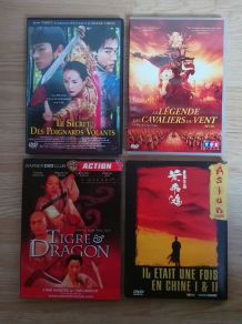 Lot de 5 DVD aventures asiatiques