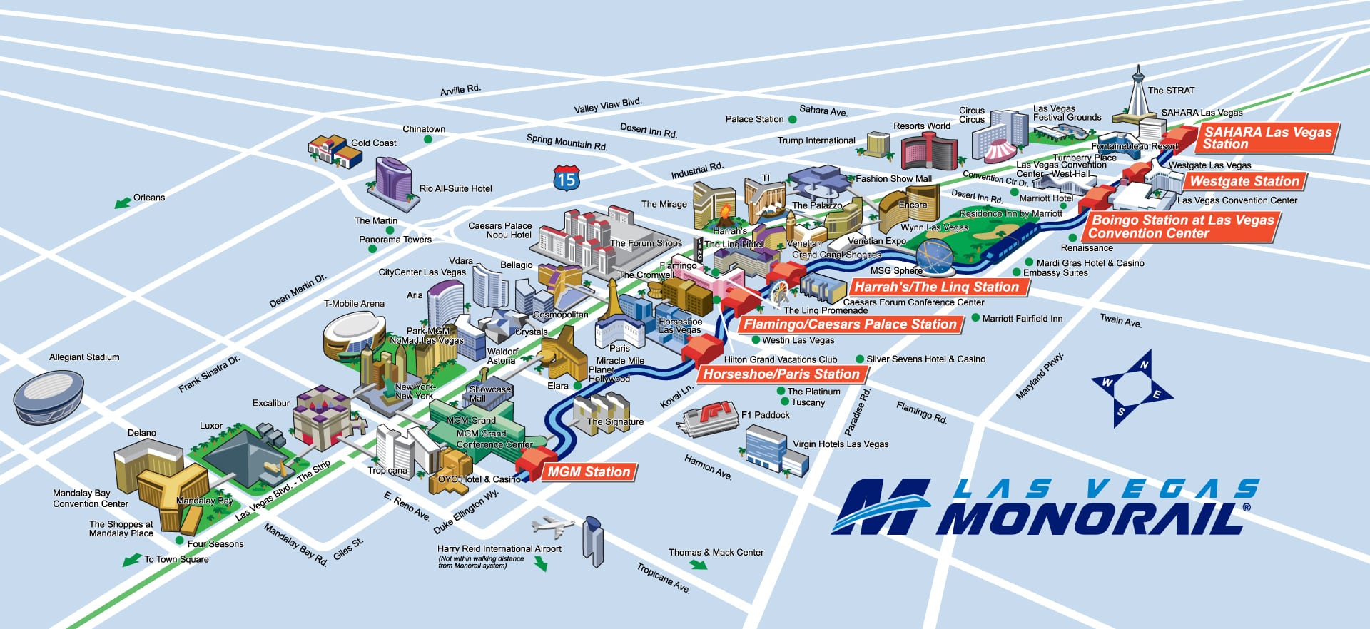 Las Vegas Tram Map - Alayne Lisabeth