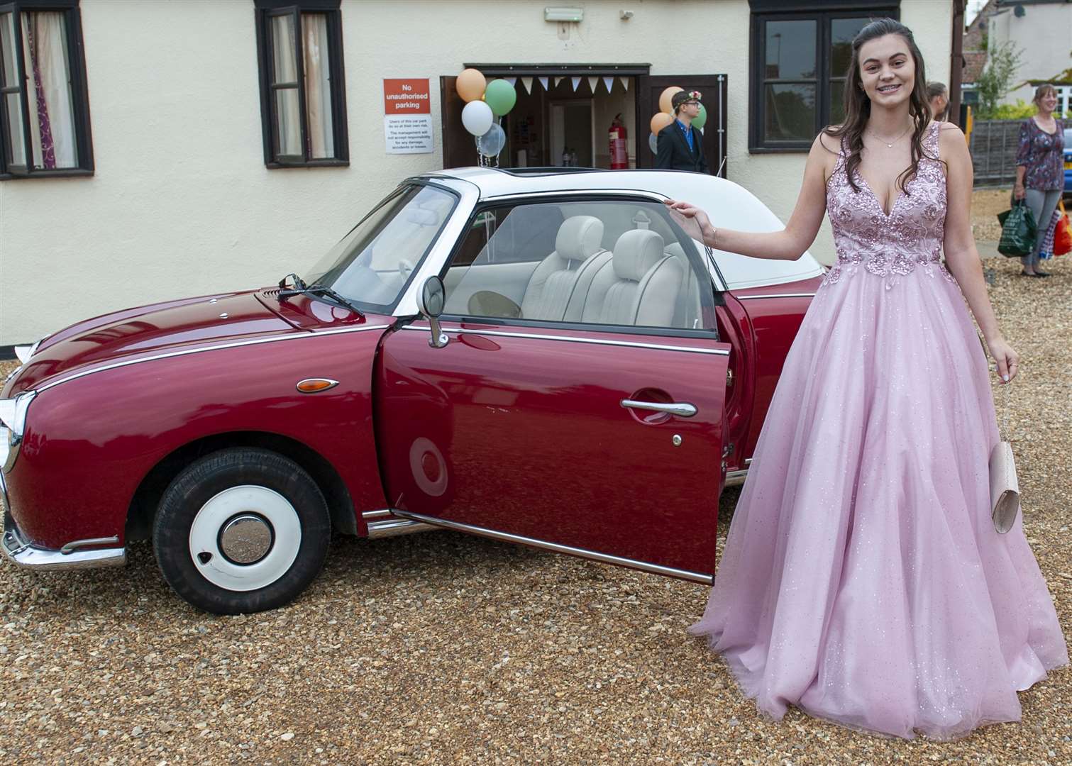 Athena Six Form Students from Downham Market High School Prom at Wimbotsham and Stow Village Hall. Pictured Student Katie Hickin Organiser of the Prom.. (58933325)