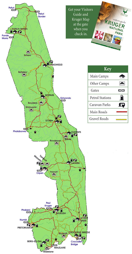 Map Of South Africa Kruger National Park - United States Map