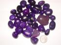 tumbled polished purple agate