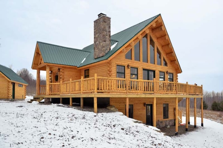 Sugarhill Cedar Log Family Home | Maine Cedar Log Homes