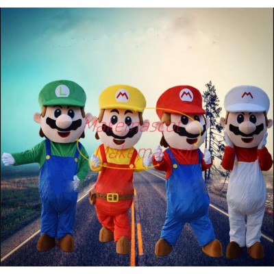 Anime Cartoon Super Mario Mascot Costume