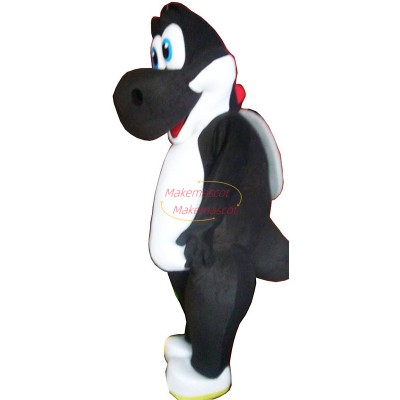 Black Yoshi Mascot Costume