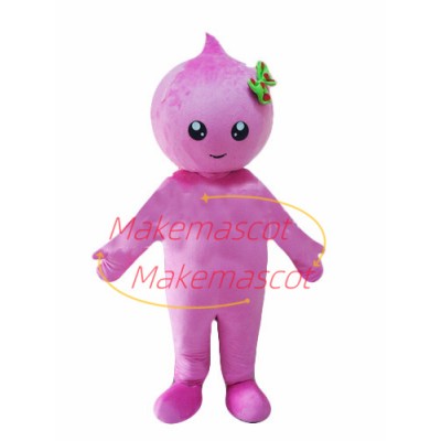 Pink Cartoon Doll Qoo Mascot Costume