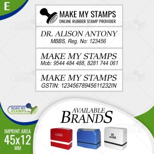 2 Line Address Stamp