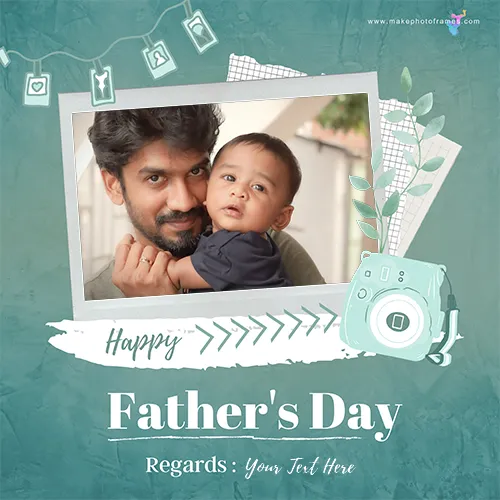 Father's Day Frame For Facebook Profile Picture With Name