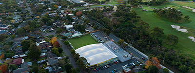 Aerial View of a Lan Bowls Roof For Projects Map Menu