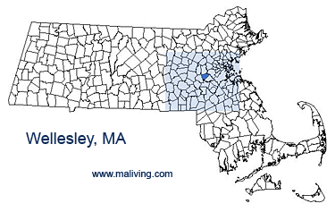 Wellesley, MA Map