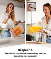 Deco Haus Dózy na potraviny, Plastové dózy, Dózy do kuchyně, Plastové dózy na potraviny, bez BPA, Sada 24ks | DECOHAUS CEREAL CONTAINER 24 SET BLACK L