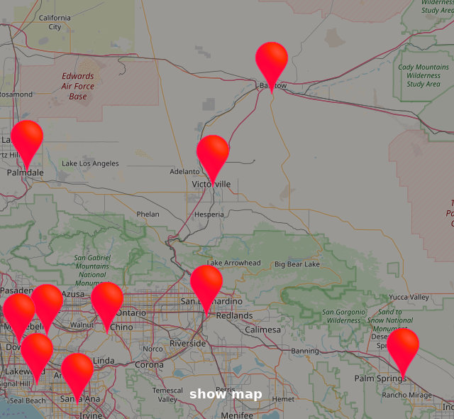 Placeholder - Map of shoppings in Michigan