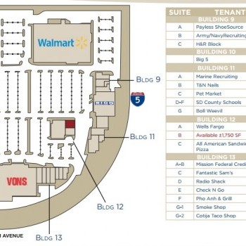 Plan of mall Southland Plaza