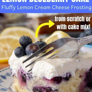 lemon blueberry cake pinterest pin