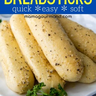 gluten-free breadsticks pinterest pin