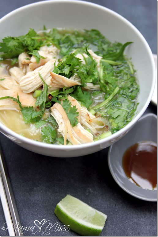 Chicken Pho #chicken #pho https://www.mamamiss.com ©2013