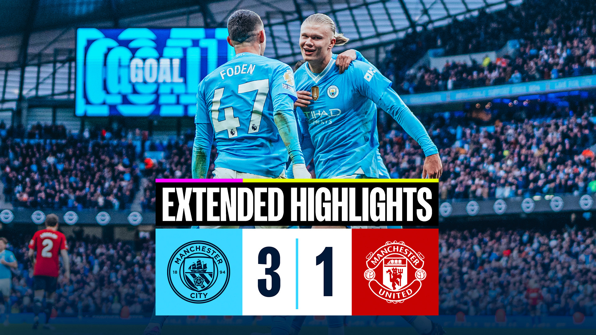 City 3-1 Manchester United: Extended highlights