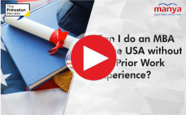 Can I do an MBA in the USA without any prior work experience