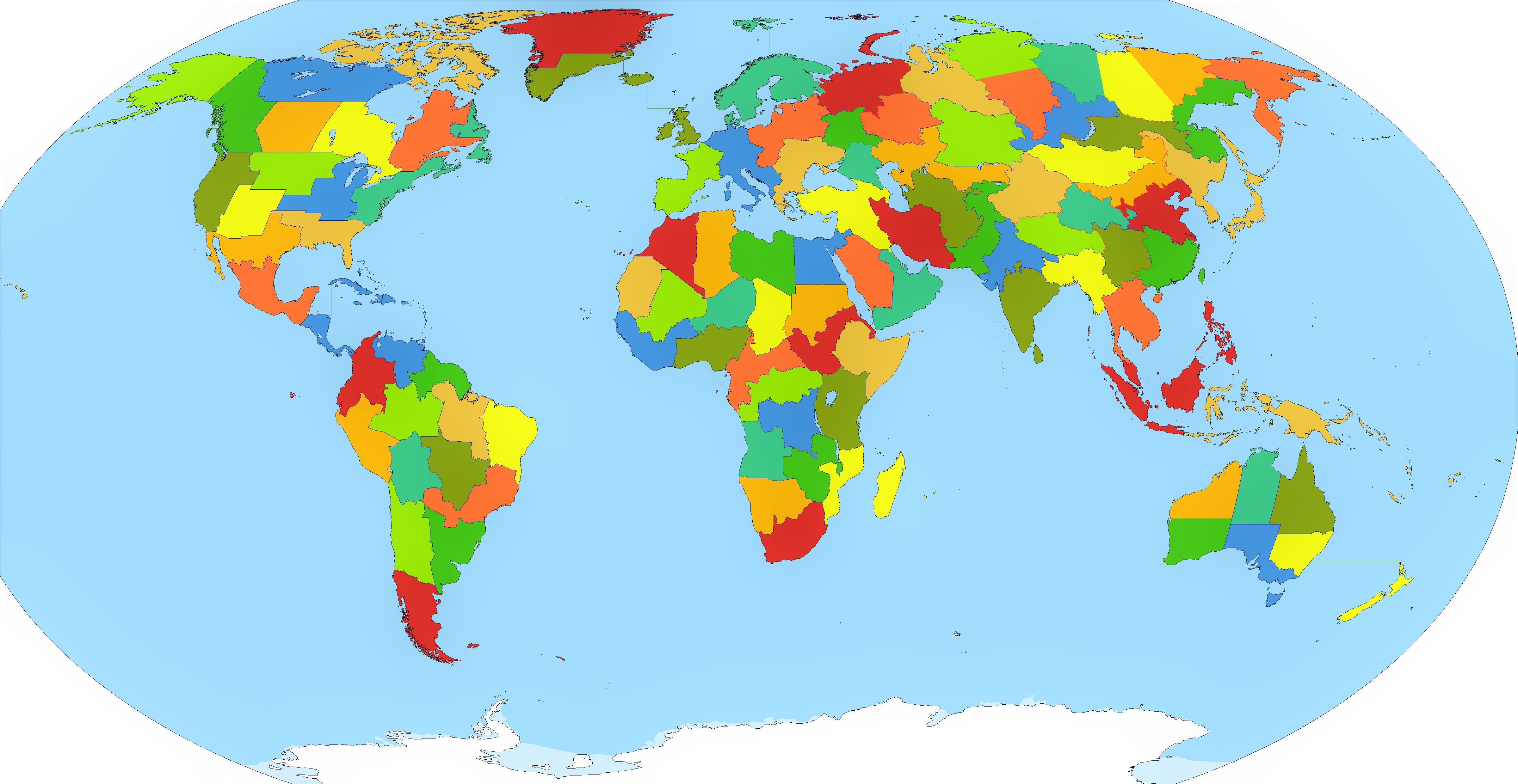 Mapa Mundi Para Imprimir - EDULEARN