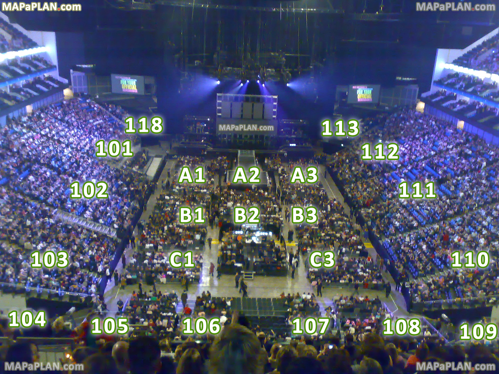 The O2 Arena London seating plan Virtual tour with 360degree