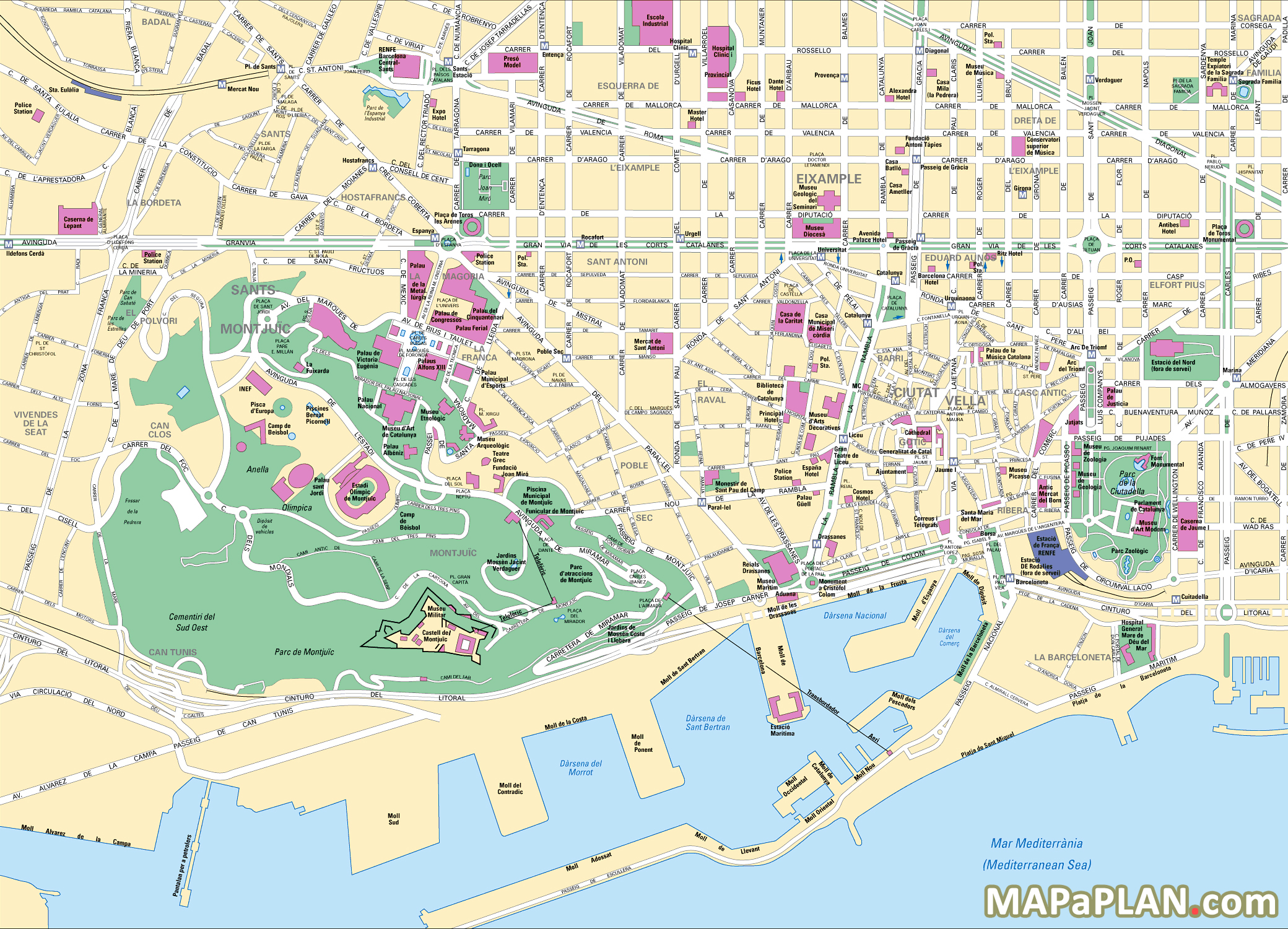 Barcelona Printable Tourist Map Sygic Travel - vrogue.co