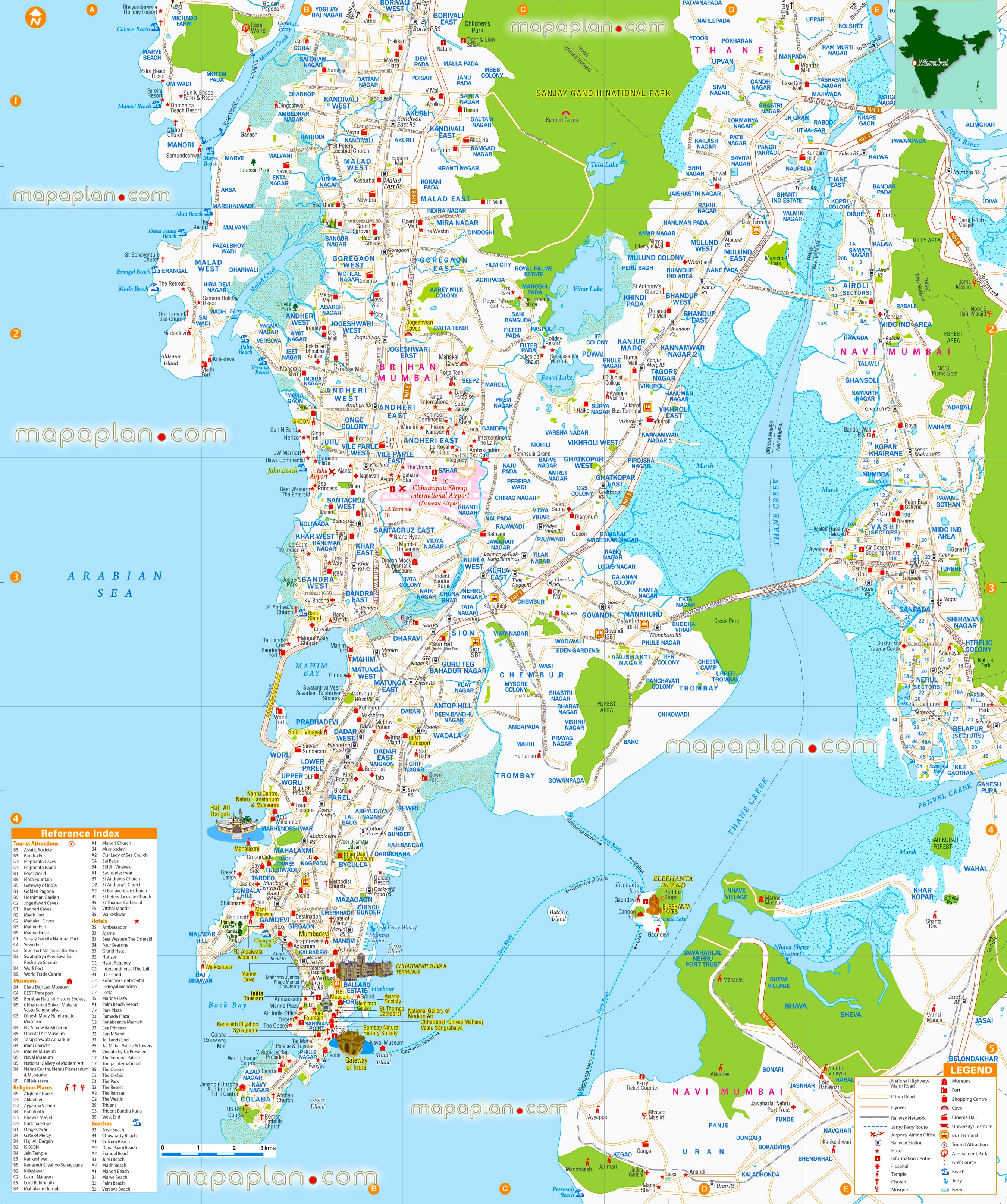 Map Of Maharashtra Mumbai Tourist Map Of English - vrogue.co