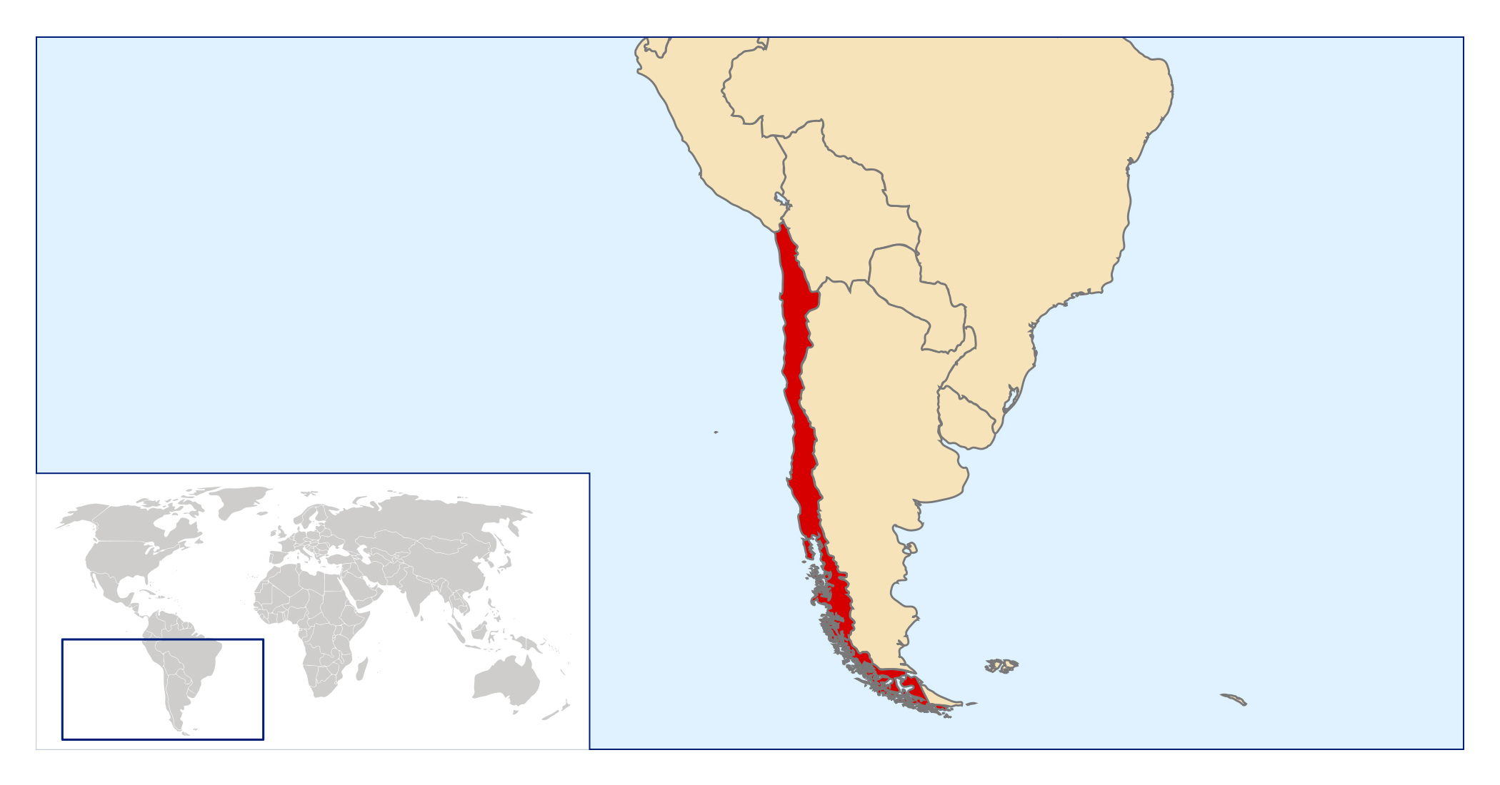 Mapa Grande De Chile