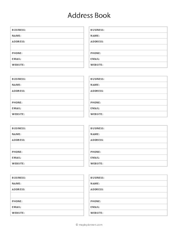 20 Free Printable Address Book Templates Excel Word Pdf Templatedata 