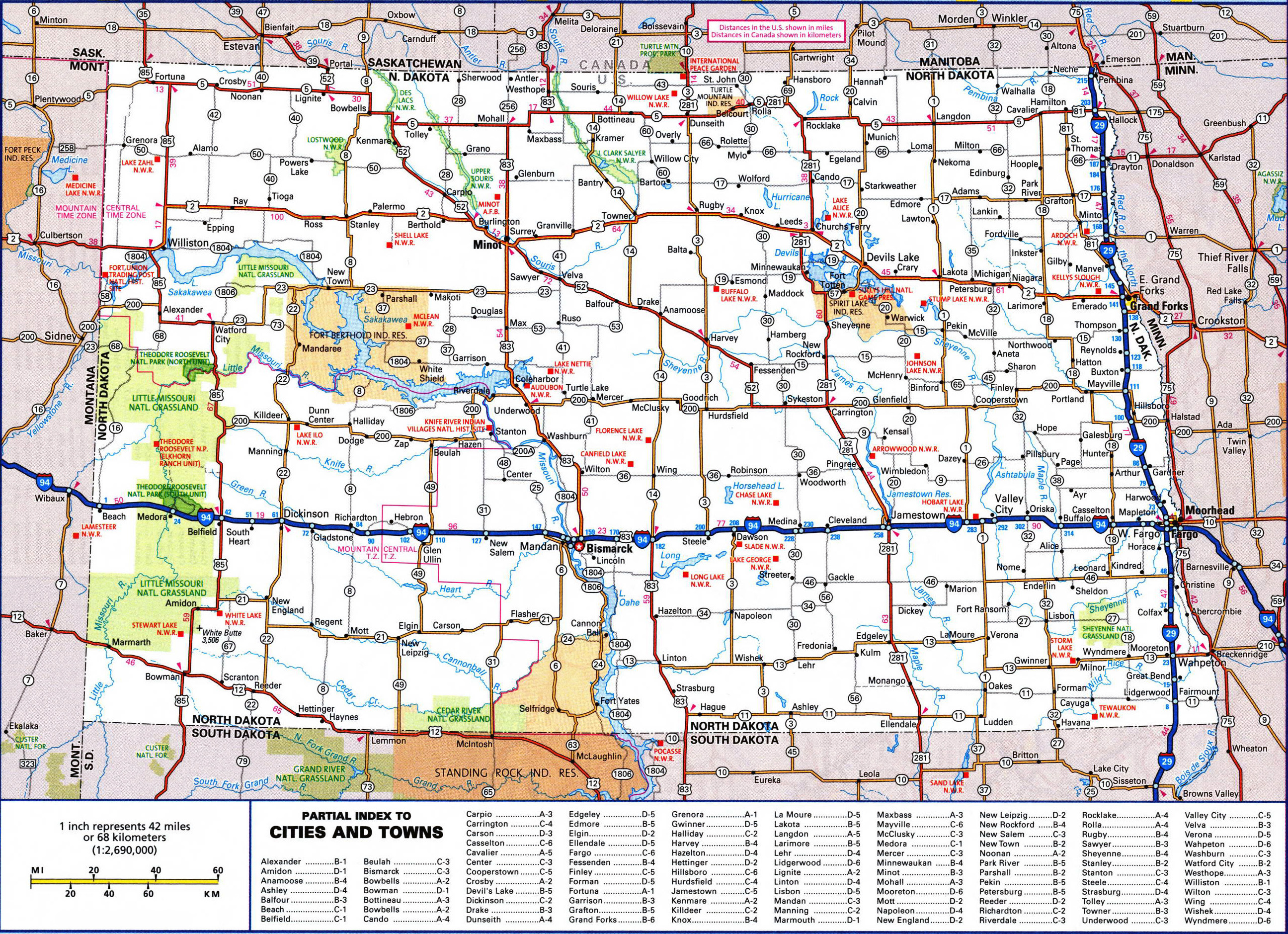 ND State Parks Map