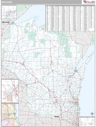 Wisconsin Wall Map